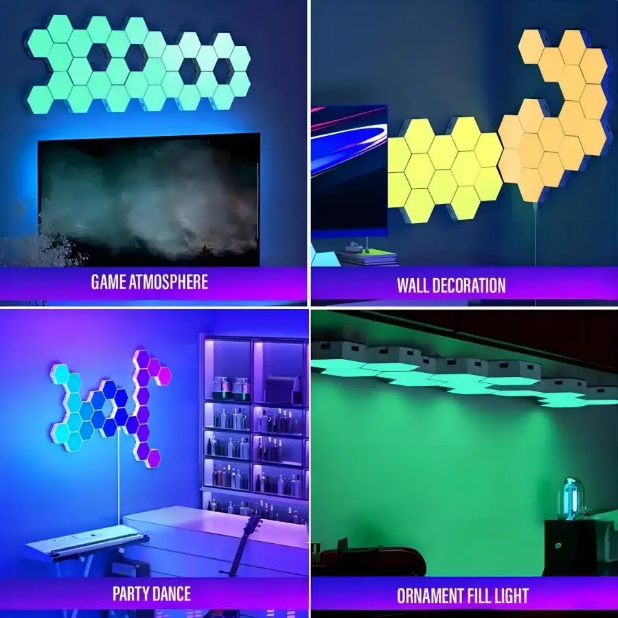 Smart Hexagonal Wall Lights